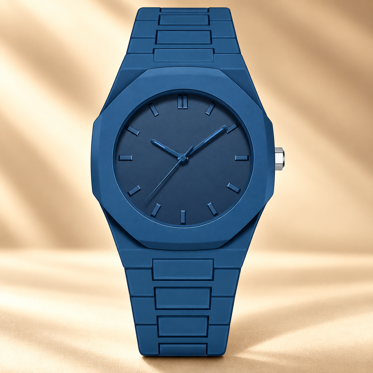 Monochrome 41mm octagonal quartz watch - view 3