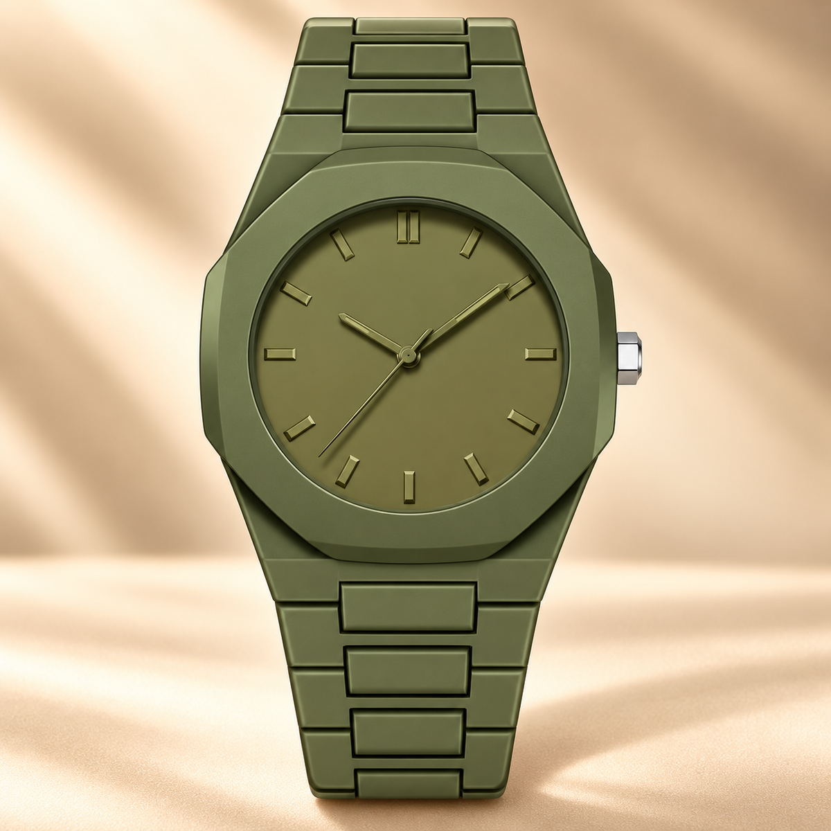 Monochrome 41mm octagonal quartz watch - view 4