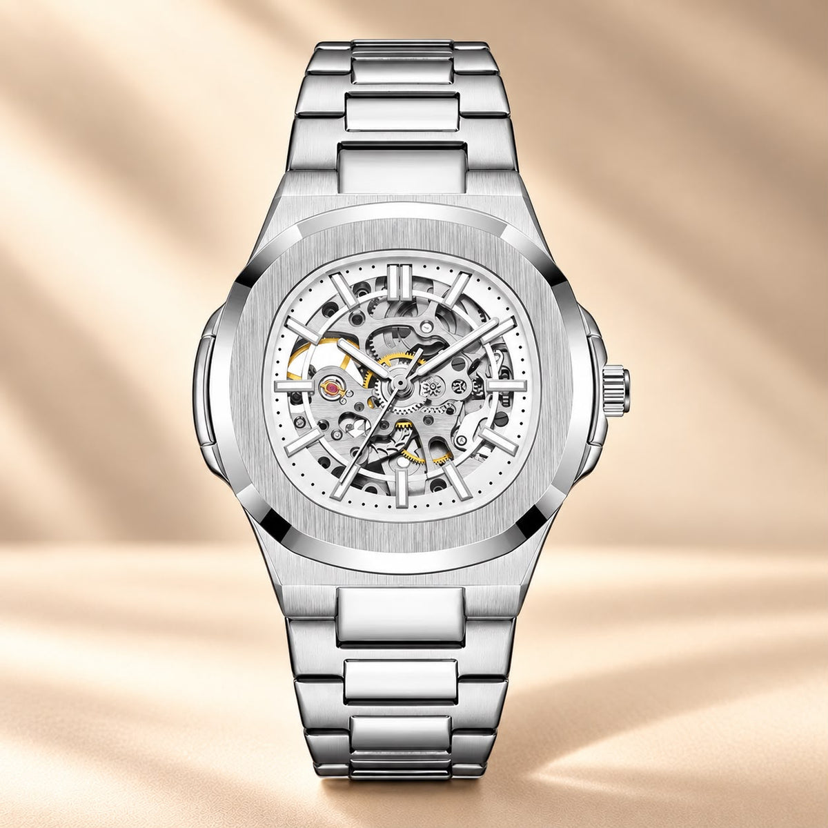 Skeleton Automatic Mechanical Watch 43mm