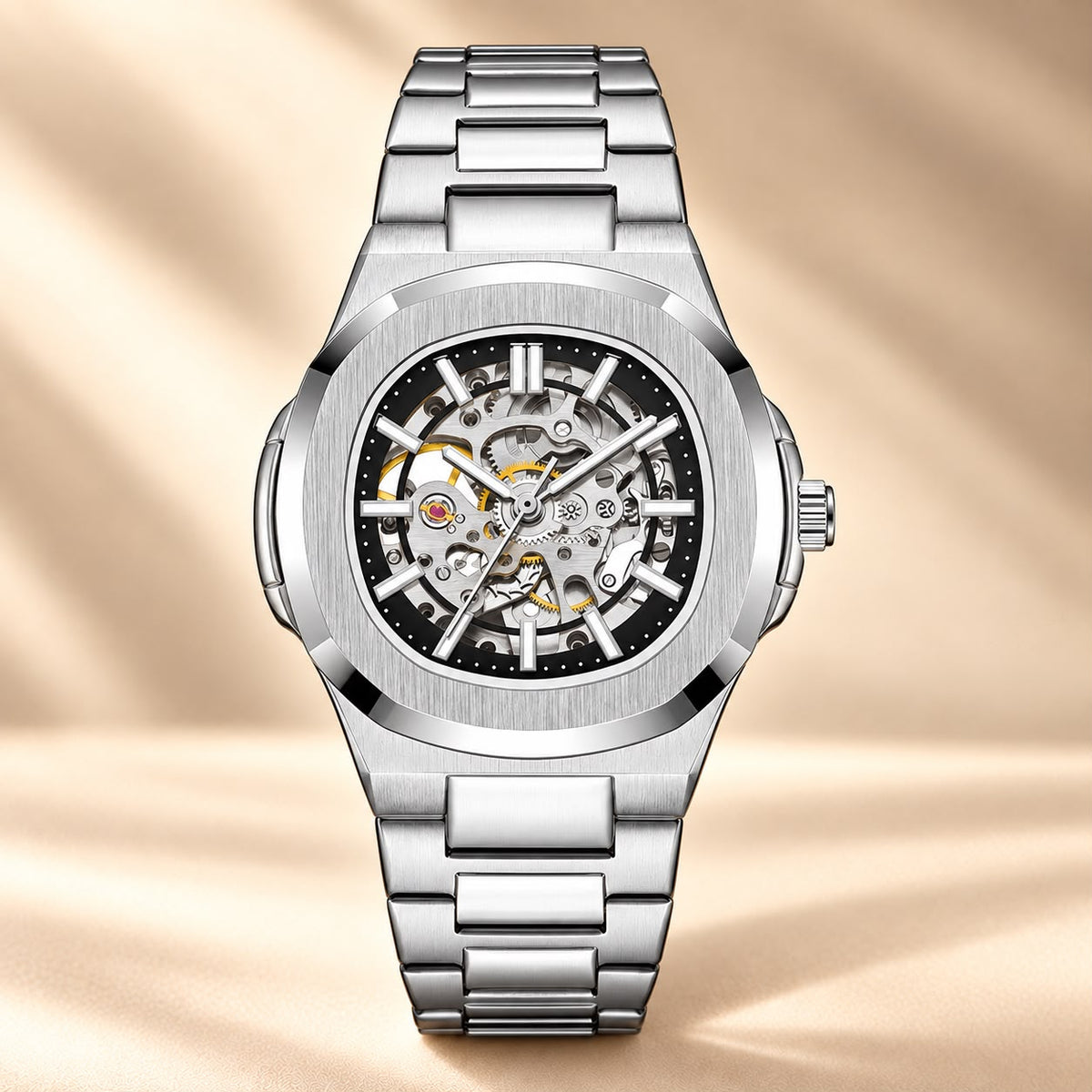 Skeleton Automatic Mechanical Watch 43mm