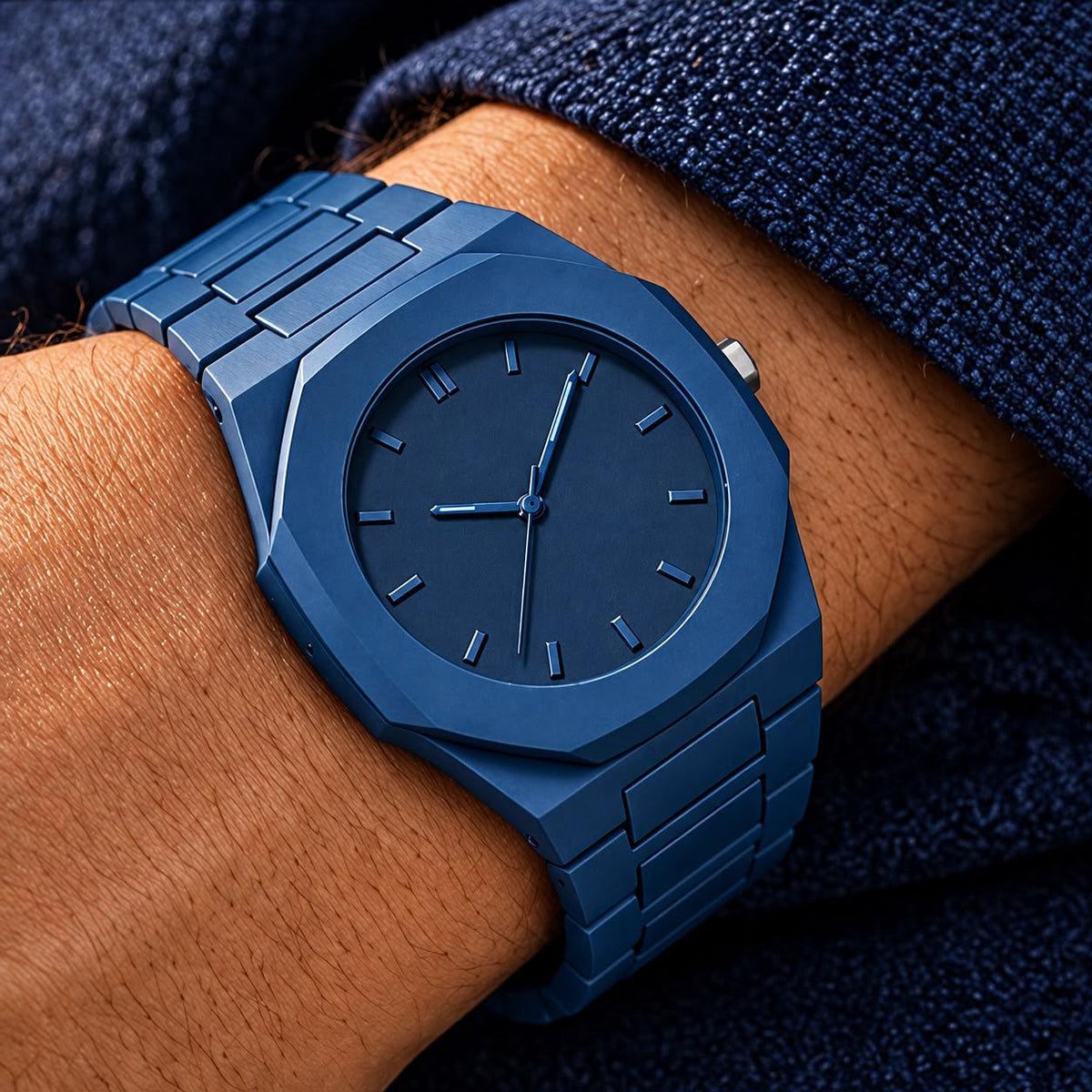 Monochrome 41mm octagonal quartz watch - view 10