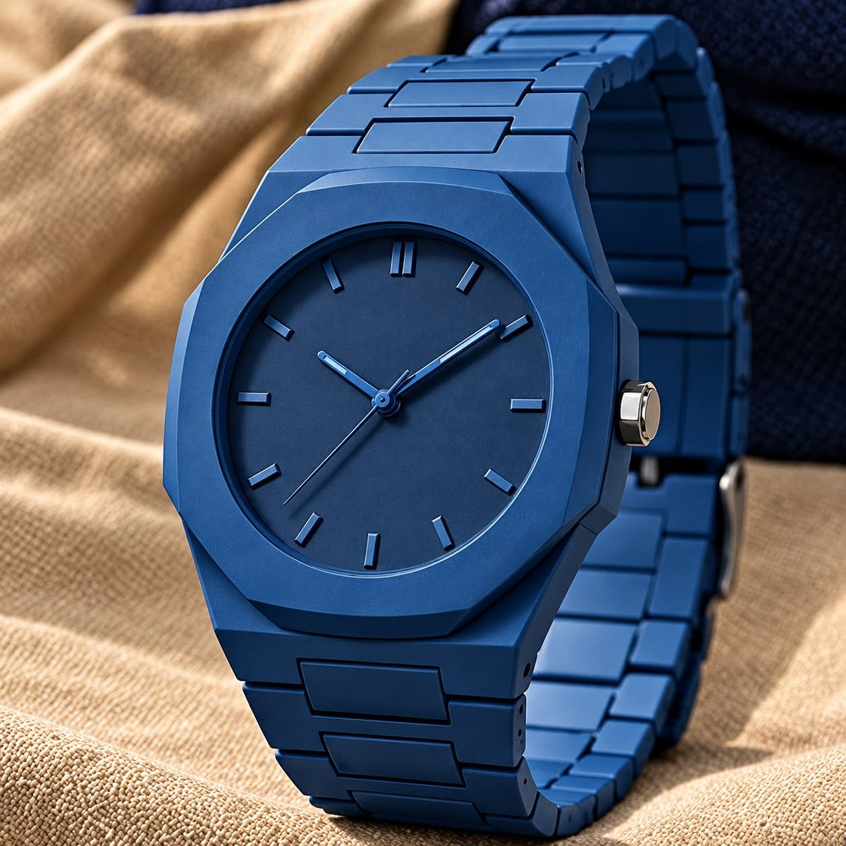 Monochrome 41mm octagonal quartz watch - view 9